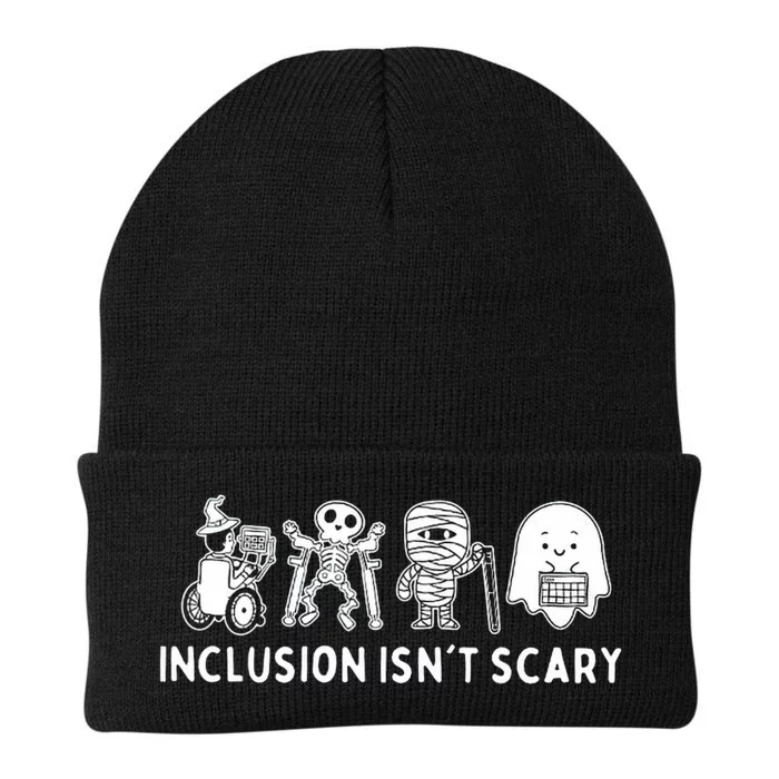 Inclusion IsnT Scary Teacher Skeleton Ghost Cute Halloween Knit Cap Winter Beanie