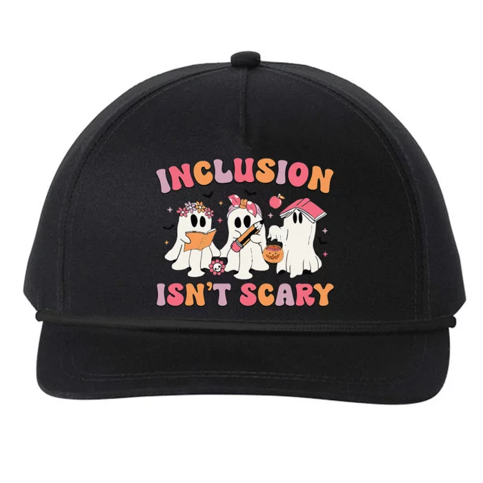 Inclusion IsnT Scary Boo Ghost Sped Teacher Halloween Snapback Five-Panel Rope Hat