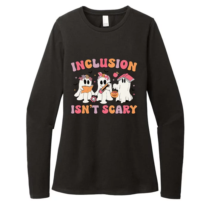 Inclusion IsnT Scary Boo Ghost Sped Teacher Halloween Womens CVC Long Sleeve Shirt