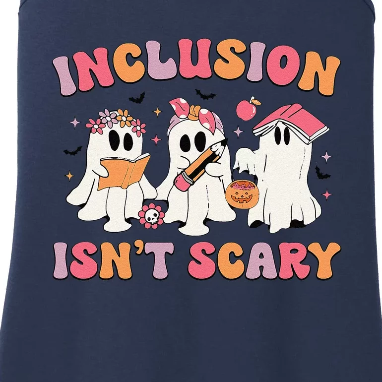 Inclusion IsnT Scary Boo Ghost Sped Teacher Halloween Ladies Essential Tank