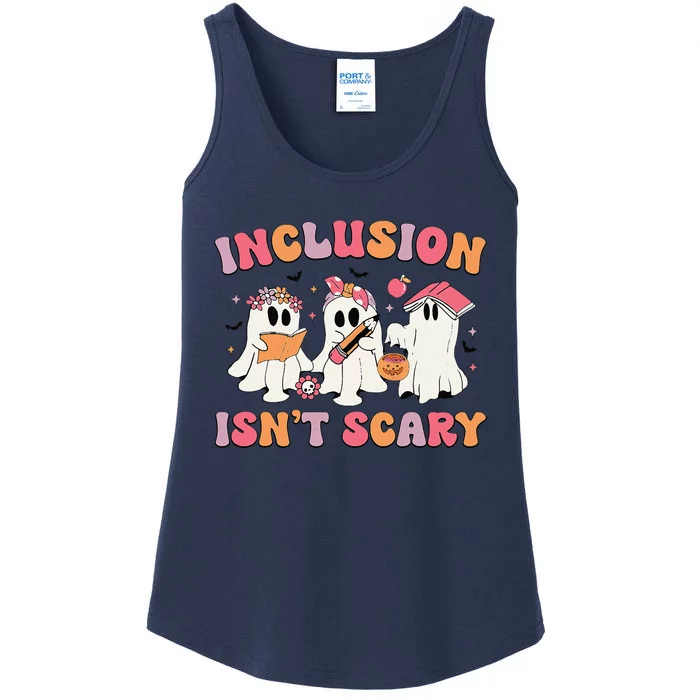 Inclusion IsnT Scary Boo Ghost Sped Teacher Halloween Ladies Essential Tank