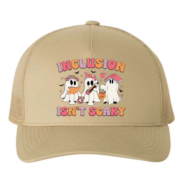 Inclusion IsnT Scary Boo Ghost Sped Teacher Halloween Yupoong Adult 5-Panel Trucker Hat