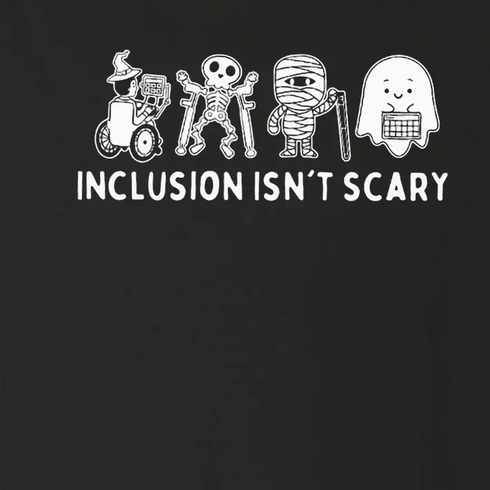 Inclusion IsnT Scary Teacher Skeleton Ghost Toddler Long Sleeve Shirt