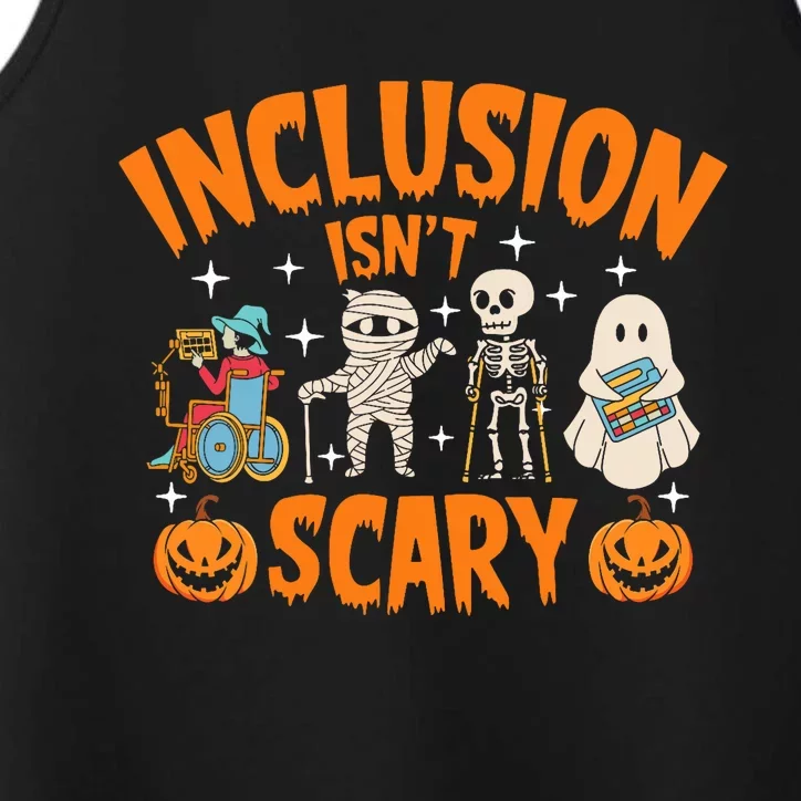 Inclusion IsnT Scary Halloween Awareness Performance Tank