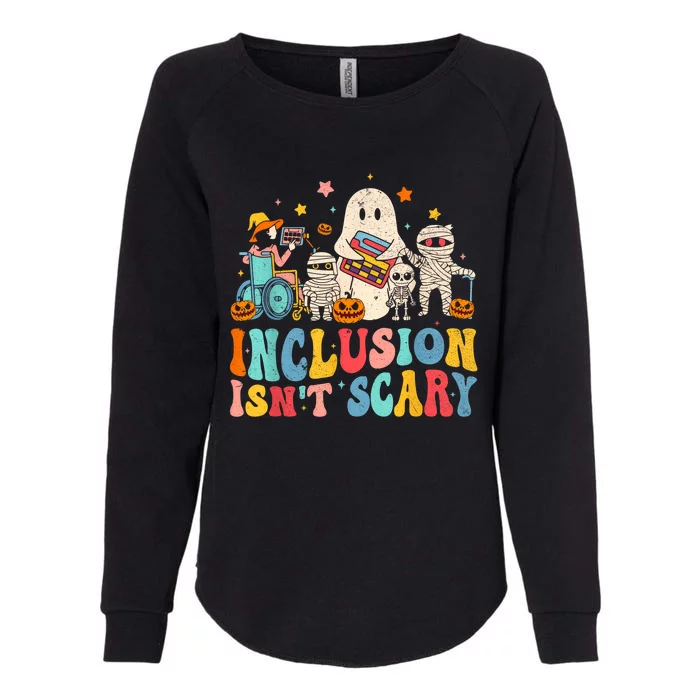 Inclusion IsnT Scary Ghost Mummy Halloween Slp Sped Teacher Womens California Wash Sweatshirt