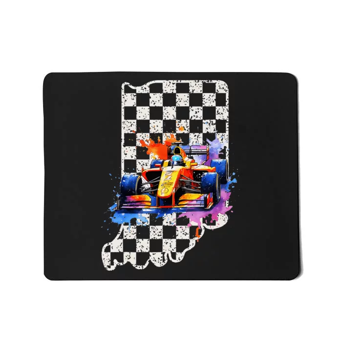 Indianapolis Indiana State 500 Race Car Formula Racing Car Mousepad