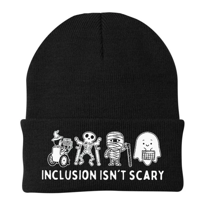 Inclusion IsnT Scary Teacher Skeleton Ghost Cute Knit Cap Winter Beanie