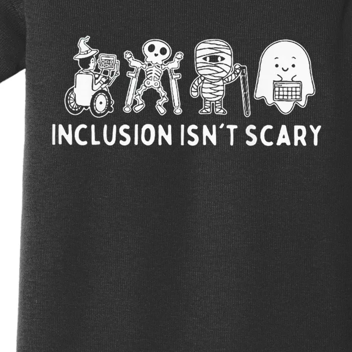 Inclusion IsnT Scary Teacher Skeleton Ghost Cute Baby Bodysuit