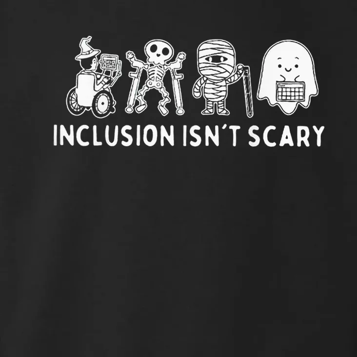 Inclusion IsnT Scary Teacher Skeleton Ghost Cute Toddler Hoodie