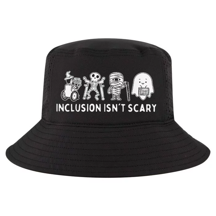 Inclusion IsnT Scary Teacher Skeleton Ghost Cute Gift Cool Comfort Performance Bucket Hat