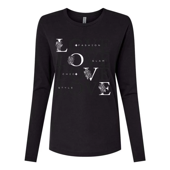 Inspire In Style Love For Fashion Womens Cotton Relaxed Long Sleeve T-Shirt