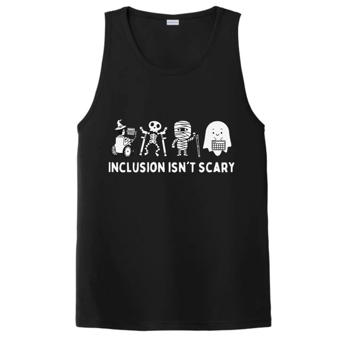 Inclusion Isnt Scary SLP Halloween Sped Teacher Inclusion Performance Tank