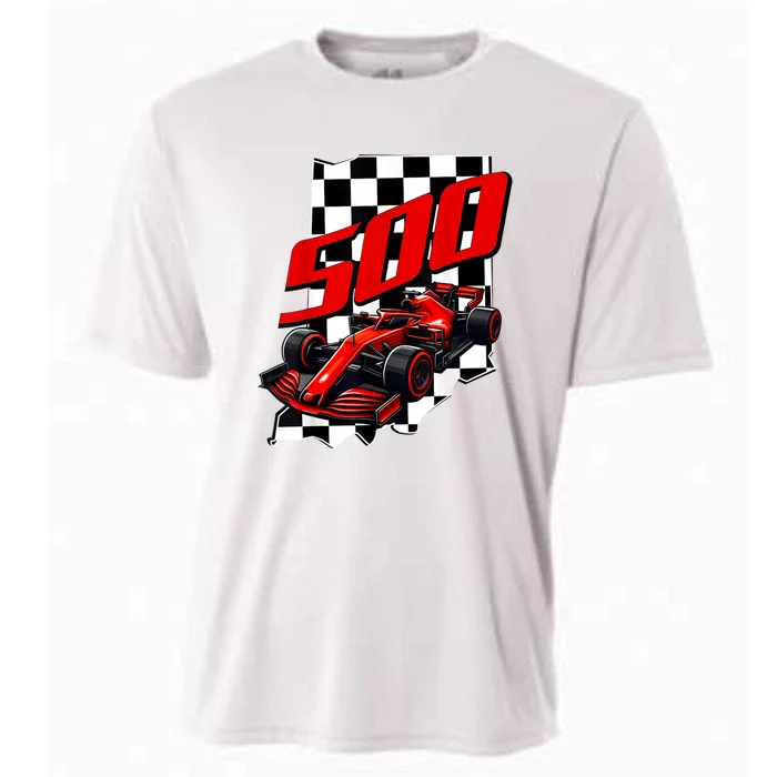 Indianapolis Indiana State 500 Race Car Formula Racing Car Gift Cooling Performance Crew T-Shirt