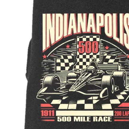 Indianapolis Indiana State 500 Race Car Formula Racing Car Doggie 3-End Fleece Hoodie