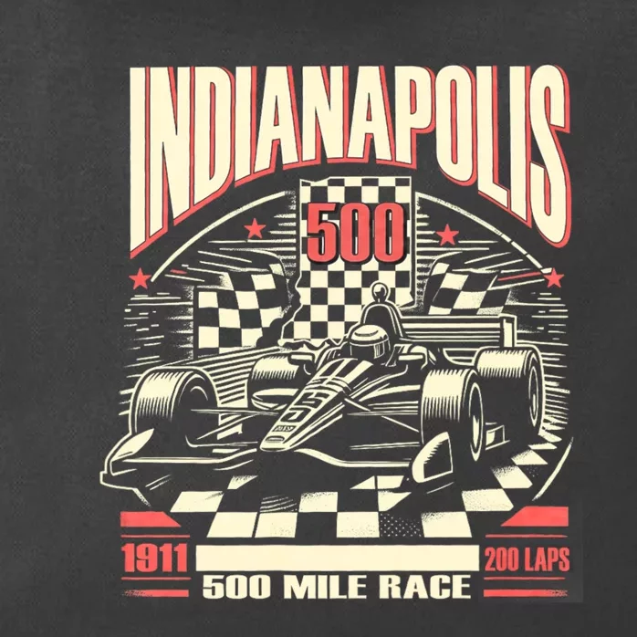 Indianapolis Indiana State 500 Race Car Formula Racing Car Zip Tote Bag