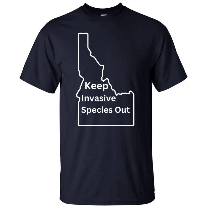 Idaho Invasive Species Out Tall T-Shirt