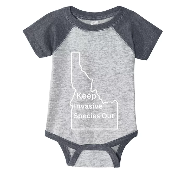 Idaho Invasive Species Out Infant Baby Jersey Bodysuit