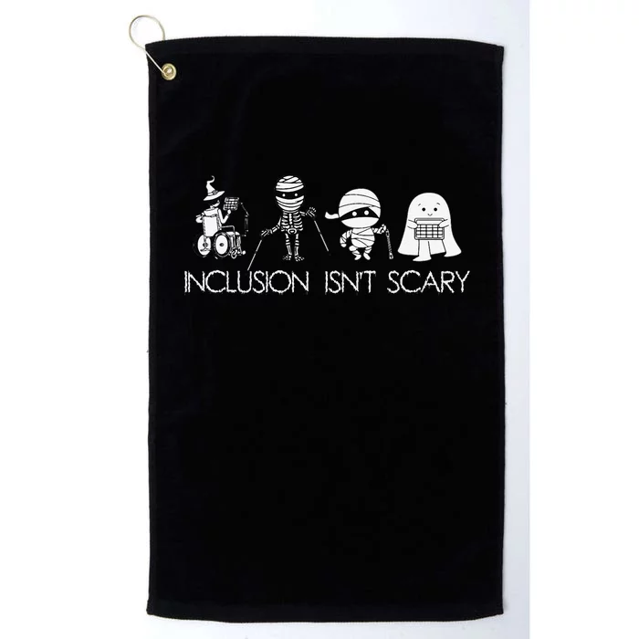 Inclusion IsnT Scary Slp Halloween Sped Teacher Ghost Mummy Gift Platinum Collection Golf Towel