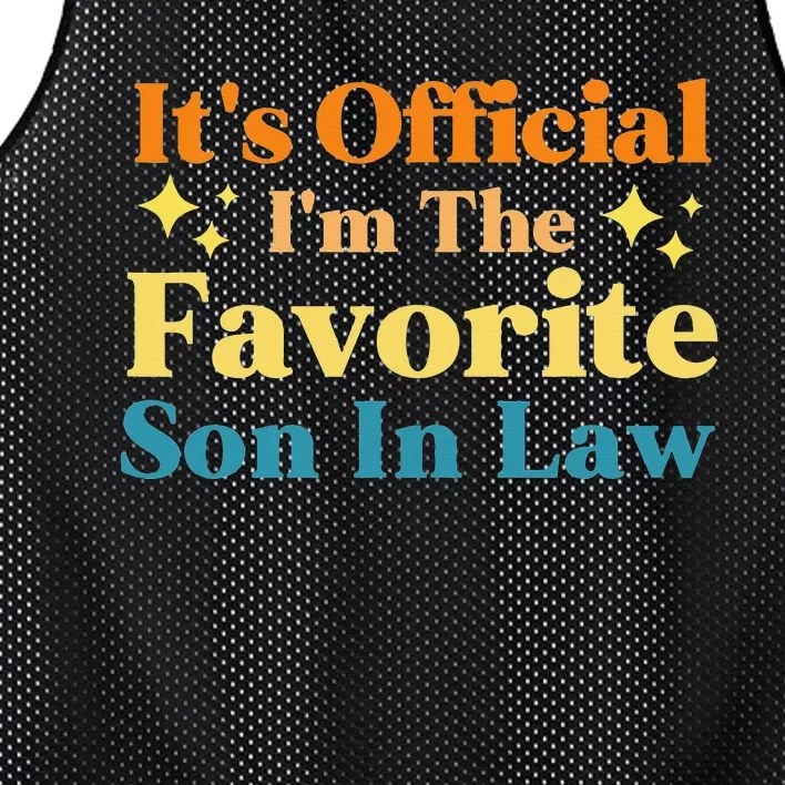 It's I'm The Favorite Son In Law Funny Mesh Reversible Basketball Jersey Tank