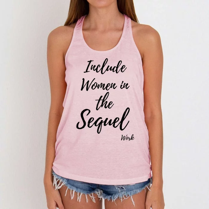 Include In The Sequel Gift Women's Knotted Racerback Tank