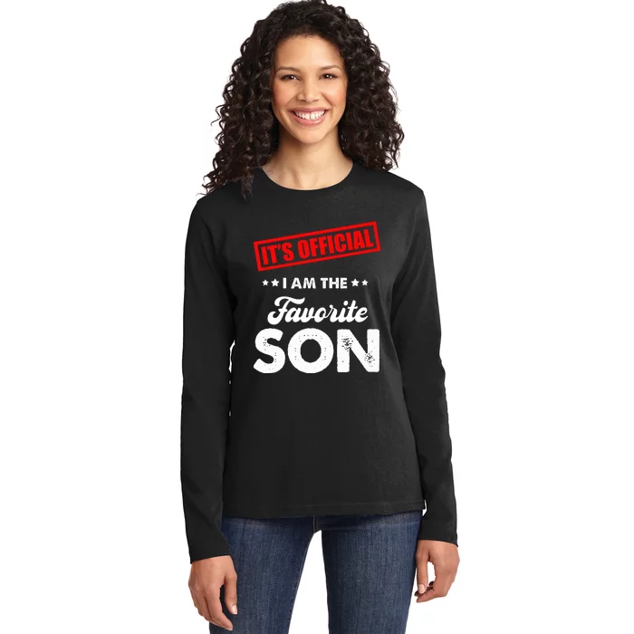 ItS IM The Favorite Son Ladies Long Sleeve Shirt