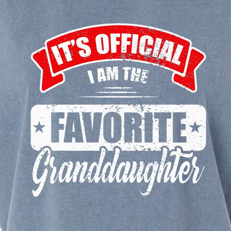 Its Im The Favorite Granddaughter Garment-Dyed Women's Muscle Tee