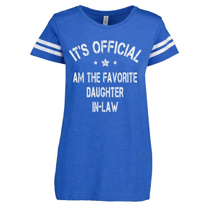 It's I'm The Favorite DaughterInLaw Funny Vintage Enza Ladies Jersey Football T-Shirt