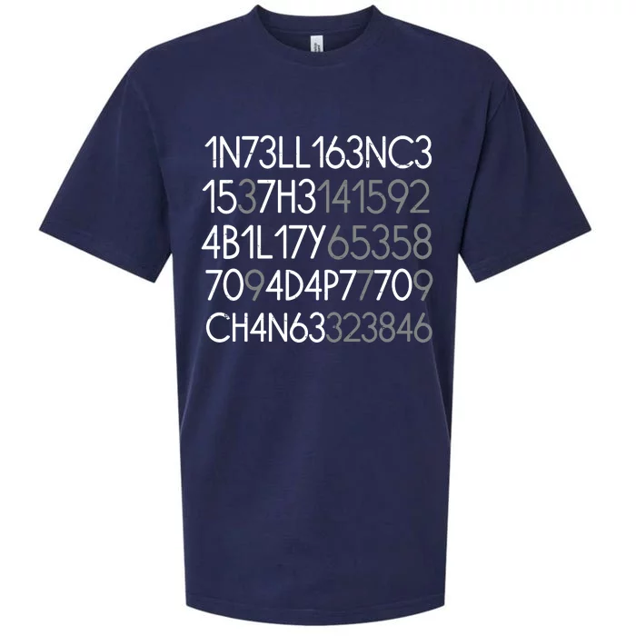 Intelligence Is The Ability To Adapt To Change Sueded Cloud Jersey T-Shirt