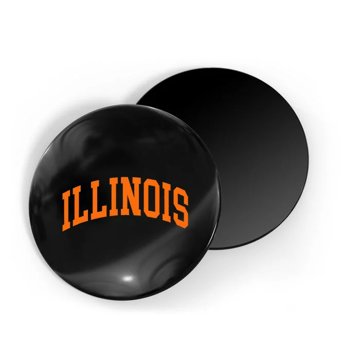 Illinois Il Throwback Design Classic Magnet