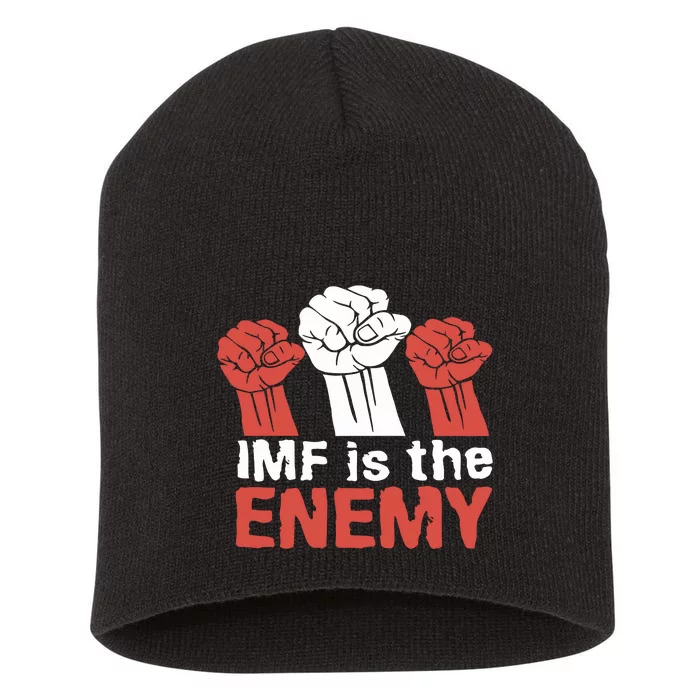 Imf Is The Enemy Short Acrylic Beanie