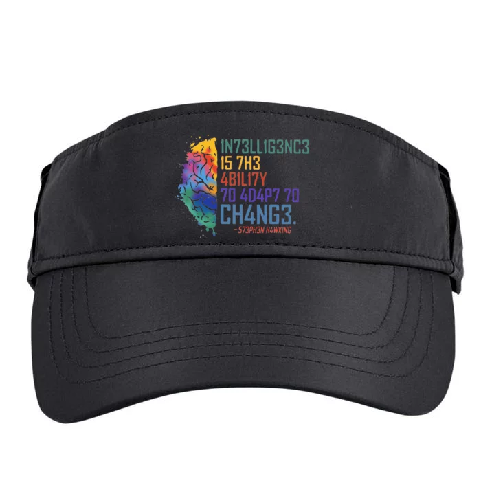 Intelligence Is The Ability To Adapt To Change Adult Drive Performance Visor