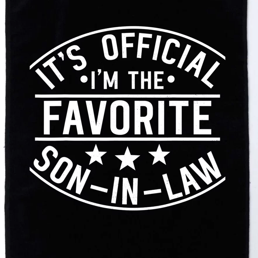 It's I'm The Favorite Son In Law Family Matching Platinum Collection Golf Towel