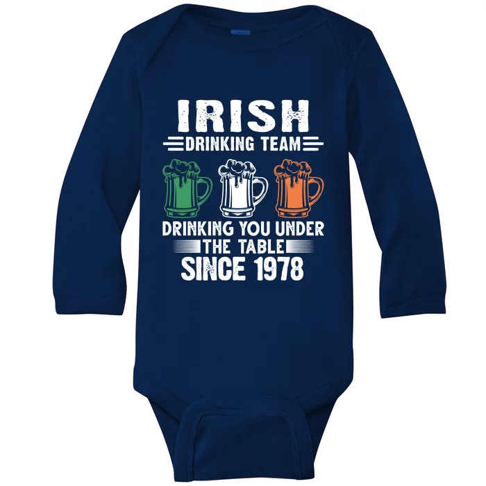 Irish Ing Team Since 1978 Irish Gift Baby Long Sleeve Bodysuit