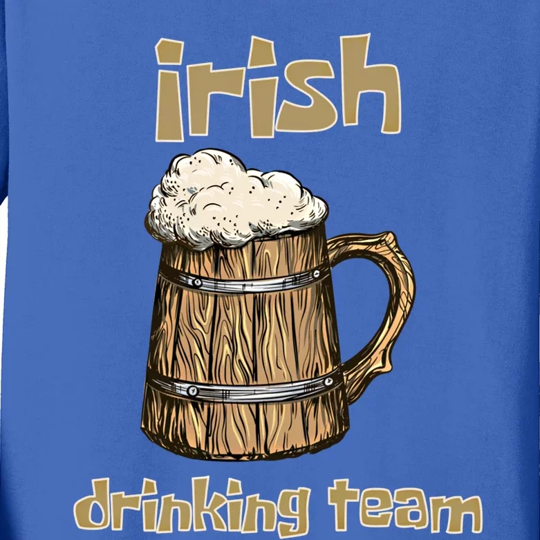 Irish Ing Team St Patricks Day Costume Irish Shamrock Gift Kids Long Sleeve Shirt