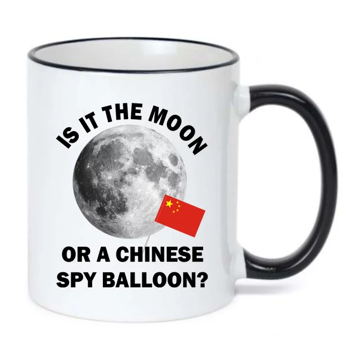 Is It The Moon Or A Chinese Spy Balloon Black Color Changing Mug