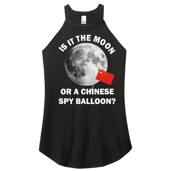 Is It The Moon Or A Chinese Spy Balloon Women’s Perfect Tri Rocker Tank