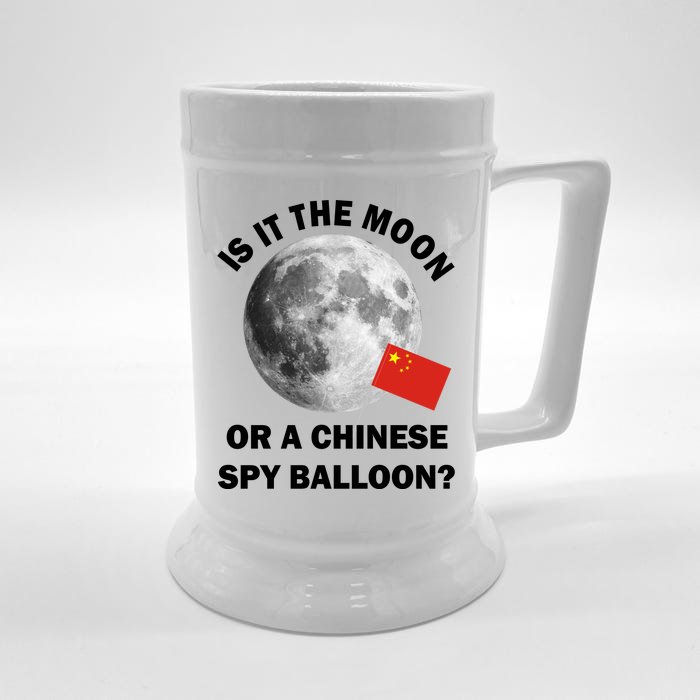 Is It The Moon Or A Chinese Spy Balloon Front & Back Beer Stein