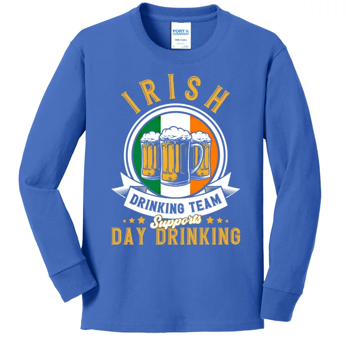 Irish Ing Team Supports Day Ing Ireland Gift Kids Long Sleeve Shirt