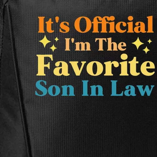 It's I'm The Favorite Son In Law Family Humor City Backpack