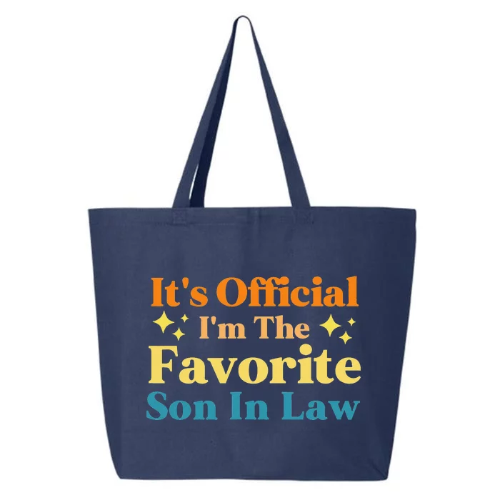 It's I'm The Favorite Son In Law Family Humor 25L Jumbo Tote