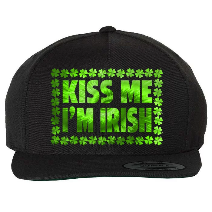 I'm Irish Tie Dye Shamrock St. Patrick's Day Wool Snapback Cap