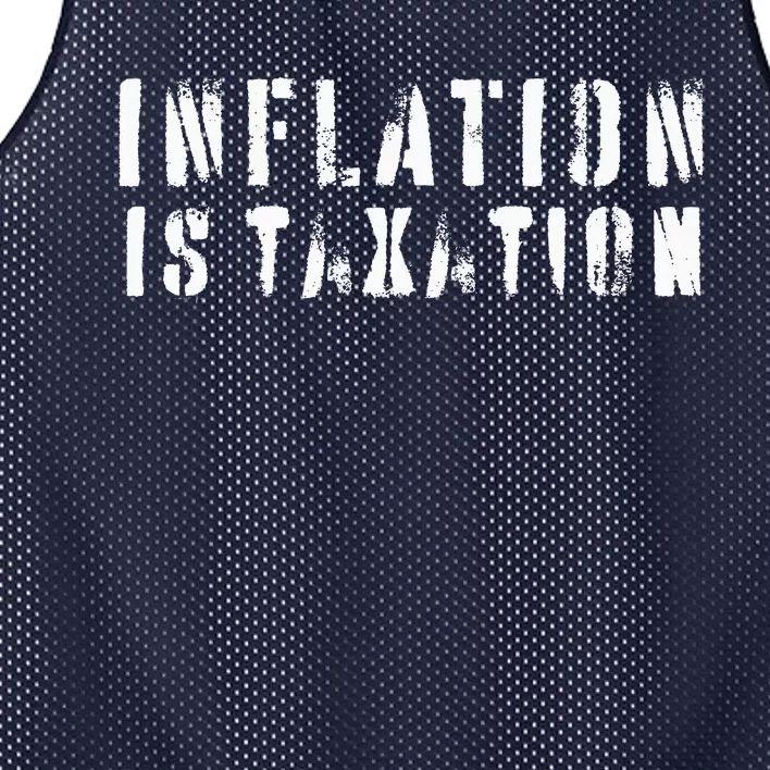 Inflation Is Taxation Mesh Reversible Basketball Jersey Tank