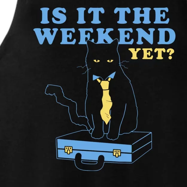 Is It The Weekend Yet Funny Cat Ladies Tri-Blend Wicking Tank