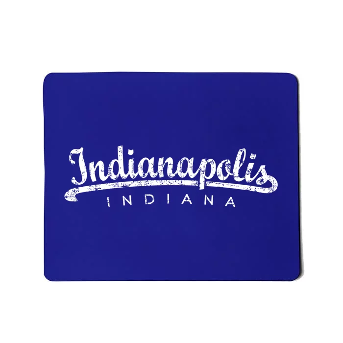 Indianapolis Indiana (Vintage Black) Indianapolis Gift Mousepad