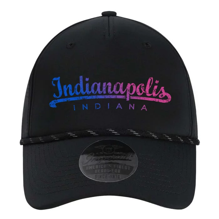 Indianapolis Indiana (Vintage Gray) Indianapolis Gift Performance The Dyno Cap