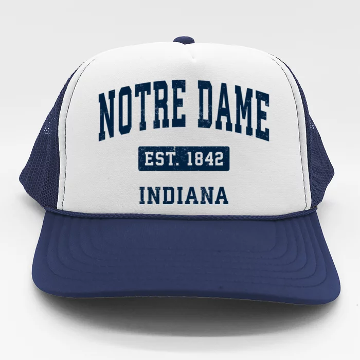 Indiana In Vintage Athletic Sports Trucker Hat