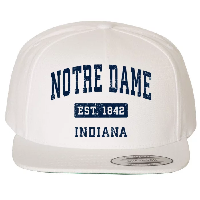 Indiana In Vintage Athletic Sports Design Wool Snapback Cap