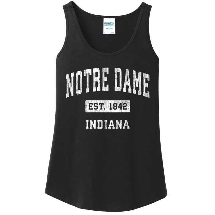 Indiana In Vintage Athletic Sports Ladies Essential Tank