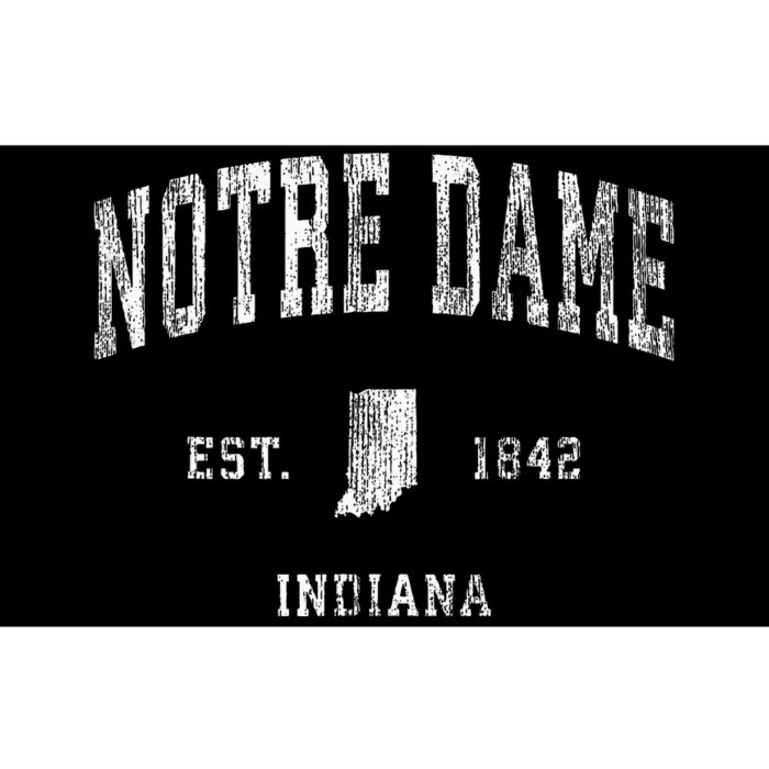 Indiana In Vintage Athletic Sports Design Bumper Sticker