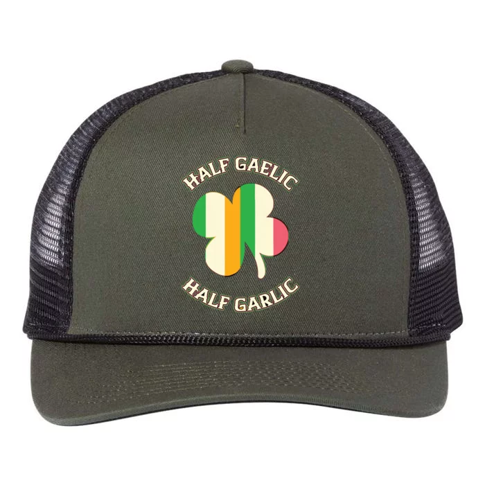 Irish Italian Women Men St Patricks Day Gaelic Retro Rope Trucker Hat Cap